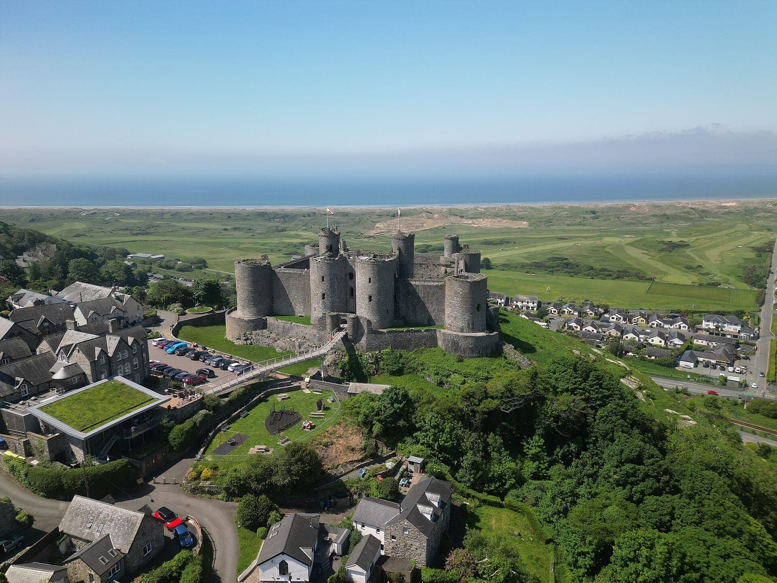 Royal St David's beneath Harlech Castle